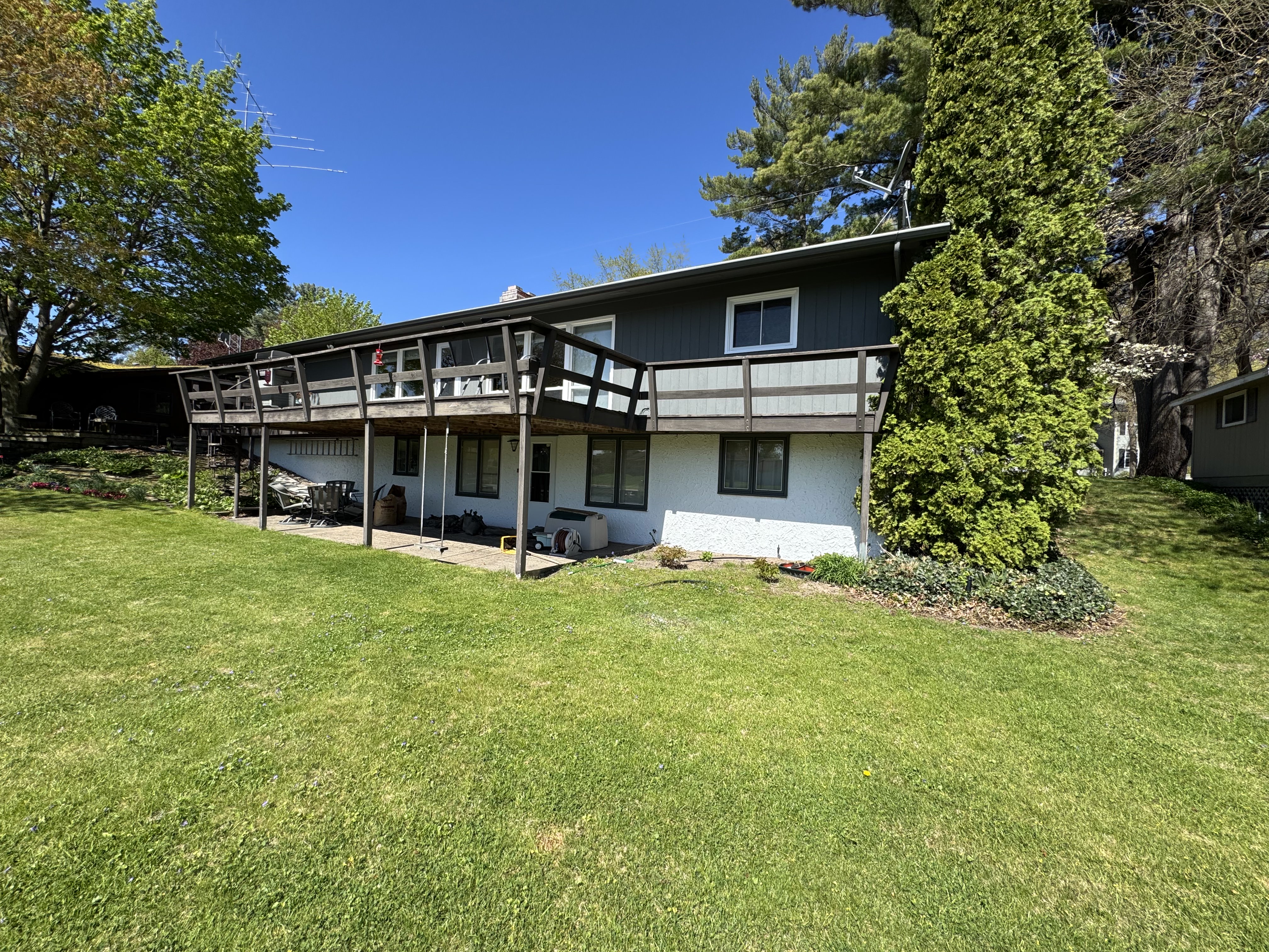 Ranch style home after painting